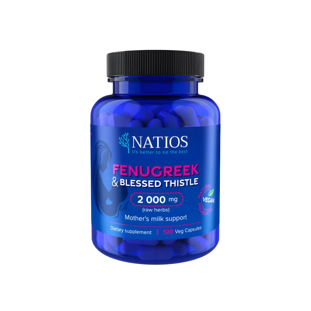 Natios Fenugreek blessed thistle 120 kapslí