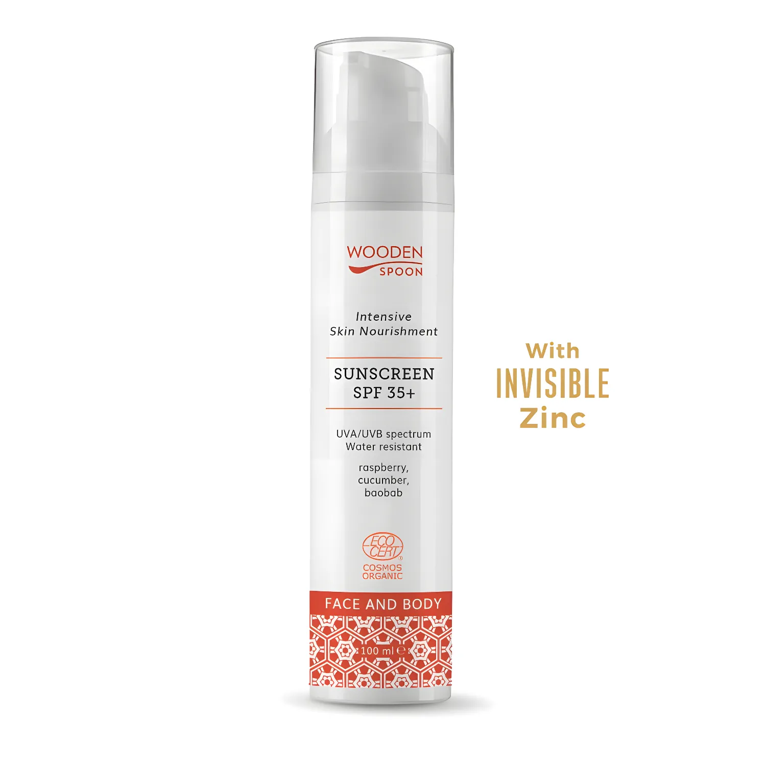 Opalovací mléko na obličej SPF 35+ Wooden Spoon 100 ml