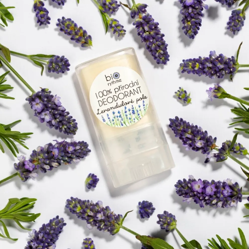 100% přírodní deodorant Levandulové pole 15 gr Biorythme
