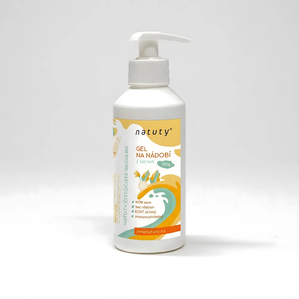 gel na nádobí s vůní citronu 250 ml Natuty